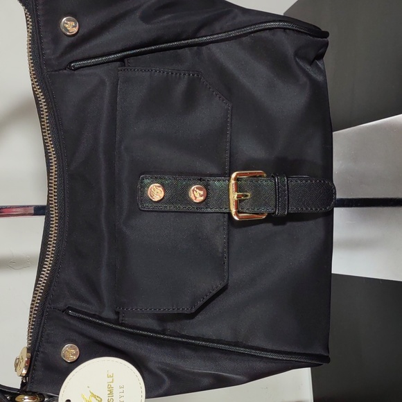 Real Simple Style Nylon Hobo/Crossbody Bag - Picture 2 of 13